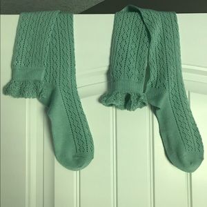 Mint green stockings